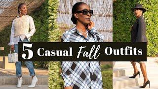 5 Casual Fall Outfits | Fall Fashion | Women Over 40