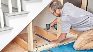 How to Build Under Stair Storage Drawers