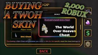 [YBA] BUYING A TWOH SKIN FROM SKIN CHEST