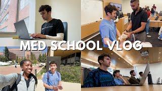 productive medical student vlog ‍  (studying, morning runs, intubation workshop, admit wknd)