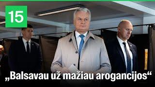 Gitanas Nausėda balsavo Seimo rinkimuose: „Konservatoriai gulasi ir keliasi galvodami apie mane“