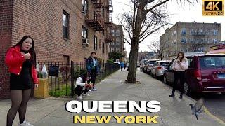 Walking Roosevelt Ave Queens NY || Migrant Street Hustle 4K