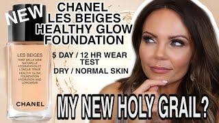 CHANEL LES BEIGE HEALTHY GLOW FOUNDATION REVIEW | 5 DAY | 12 HR WEAR TEST..