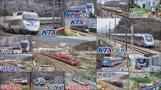 대한민국 기차모음집 4 / KTX KTX청룡 KTX산천 KTX이음 SRT ITX새마을 ITX마음 무궁화호 광역전철 화물열차 South Korea Train Collection