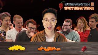 Overwatch Trivia but the streamers eat spicy jelly beans if they get it wrong