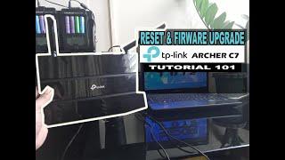 TP-link Archer C7 Reset and Upgrade Firmware Paano gawin (Tutorial)