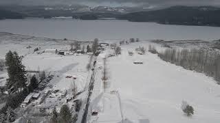 Hauser Lake Idaho in the winter