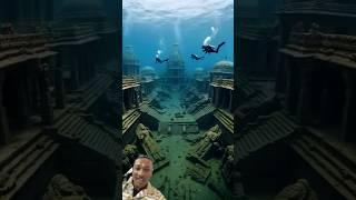 Dwarka underwater | Dwarka city submerged in  sea | Krishna's Dwarka is present #radhakrishna #short