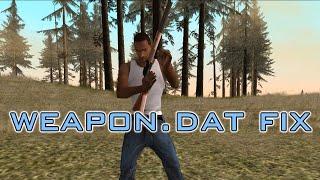 GTA: San Andreas - weapon.dat fix