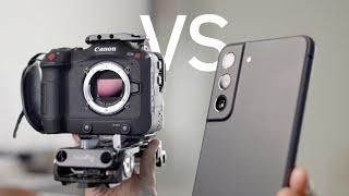 Samsung S21 FE vs. $10,000 Cinema Camera!