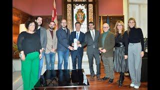 Relleu de la Capitalitat de la Cultura Catalana d'Igualada a Lloret de Mar.