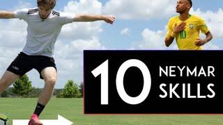 #TOP 10 Neymar Skill Moves #مهارات كره القدم