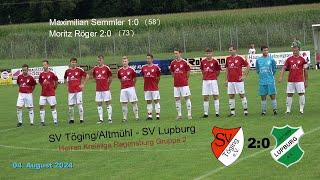 SV Töging/Altmühl - SV Lupburg 2:0 - Herren Kreisliga Regensburg Gruppe 2