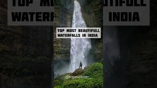 Top 5 Most Beautiful Waterfalls In INDIA ||#TOPexplorer #shorts #waterfall #youtube #india #travel