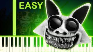 Cat Monster Chase Theme | ZOONOMALY - EASY Piano Tutorial