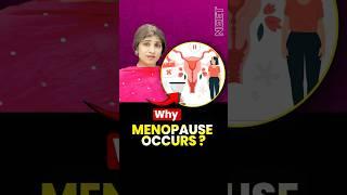 Why Menopause Occurs ?  share with your NEET friends #menopause #neetbiology #neet2025