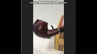 Solid Wood Resin Tobacco Pipe Red Black Pattern 0888936225