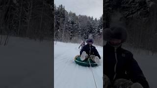 Покатушки на снегоходе.