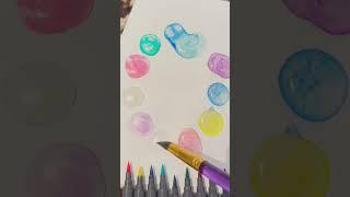 Colours 🟡🟢 #watercolor #colour #shorts #artshorts #youtubesubscribers