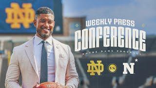 Navy | Marcus Freeman Weekly Press Conference (10.21.24) | Notre Dame Football