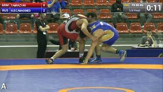 1/4 Final FS - 86 kg: Vahe TAMRAZYAN (ARM) vs. Shamil KUDIAMAGOMEDOV (RUS)