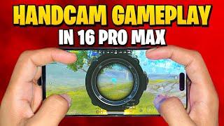 iPHONE 16 PRO MAX BGMI GAMEPLAY TEST| HANDCAM GAMEPLAY IN 16 PRO MAX | HEATING & BATTERY TEST