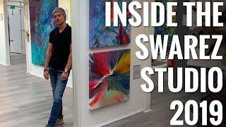 INSIDE THE ARTIST'S STUDIO AND GALLERY 2019 - behind the scenes and Swarez art