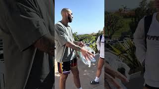 Leo Svete Elite Basketball Trainer and Addison Malone post-training chat. Pepperdine D1 Basketball
