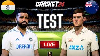 India vs New Zealand 1st Test Match 2024 Day 2 - Cricket 24 Live - RtxVivek