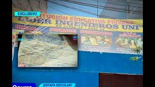 ¡Exclusivo! Denuncian que pagaron por matriculas escolares, pero el colegio no existe