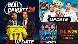 Real Cricket 24 2.0 Update | Dream Cricket 25 Test Update | WCC3 Mega Update | DLS 25 Update!!