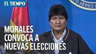 Evo Morales convoca a nuevas elecciones en Bolivia