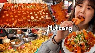 Mukbang | 충북 제천 빨간오뎅 먹방  | Korean fishcakes and rice cakes