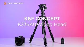 Lightweight Aluminum Tripods for Videography |  How to use the K&F Concept Tripod K234A0+Video Head