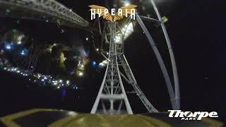 Hyperia at Thorpe Park - Front Row POV in the dark