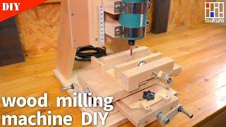 We have created a wood milling machine that makes mortise and chipping easier.