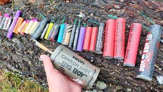 MEGA TEST 60 PETARDE - BOMBE DIFERITE  - Test firecrackers - Compilation Polenboller