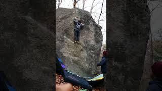 Jeremy Wall Memorial V5 Gilbert Hills MA bouldering