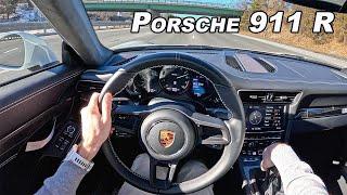 Driving the 2016 Porsche 911 R - The Perfect 500hp Manual Lightweight Flat 6 (POV Binaural Audio)