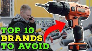 Top 10 Tool Brands to AVOID! (Cordless Power Tools 2024)