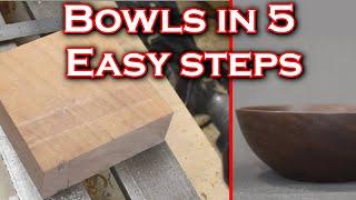 beginners woodturning How to turn your first bowl