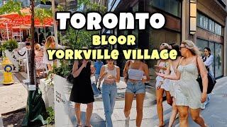 Toronto Downtown Bloor St And Yorkville Village Walking Tour Toronto Canada 4K