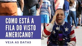 Veja como está a fila para a entrevista Visto Americano de Turismo e Negócios. Datas para entrevista