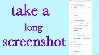 take a long screenshot in miui 9