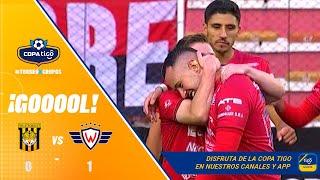  45+2' ¡Gol de Wilstermann! Gran zurdazo de Rodrigo Amaral de tiro libre para abrir el marcador.