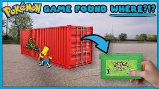 REAL OR FAKE?? Shipping Container Pokemon Leaf Green!!! || Pokemon Video Game Hunting!