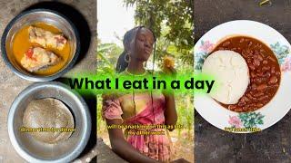 What I eat in a day in this African Village 