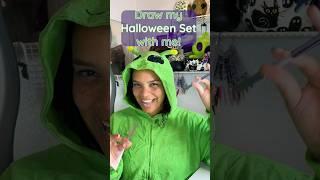 Draw my Halloween Set With Me!