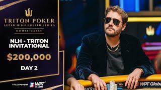 $200K NLH TRITON INVITATIONAL - Event #8 Day 2 | Triton Poker Series Monte-Carlo 2024