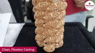 Casting 21K gold at Harshad Group